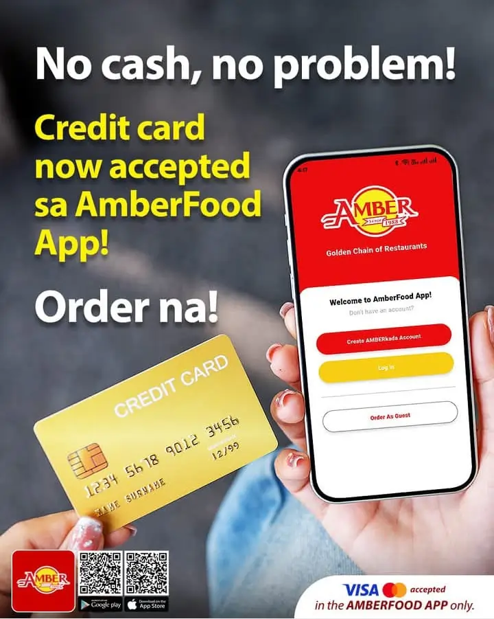 amber credit card acceptence